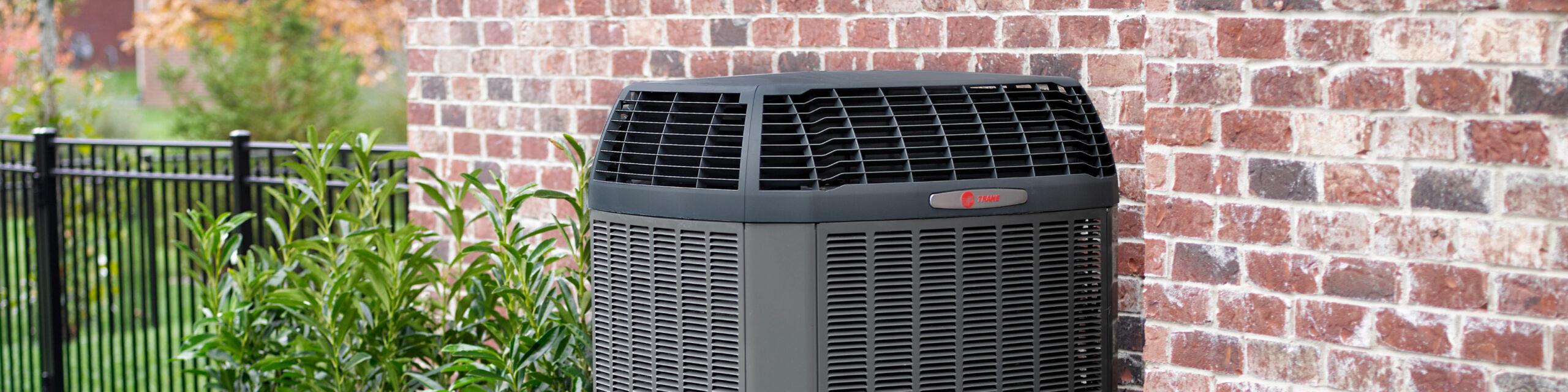 AC and furnace outside a residence